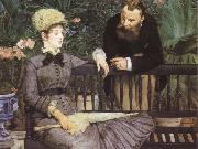 Edouard Manet In the Conservatory Sweden oil painting artist